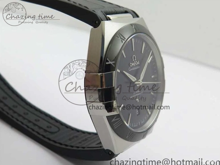 0419 Neat Constellation 131.33.41.21.03.001 SS TW Best Edition Black Dial On Gummy Strap A 7873